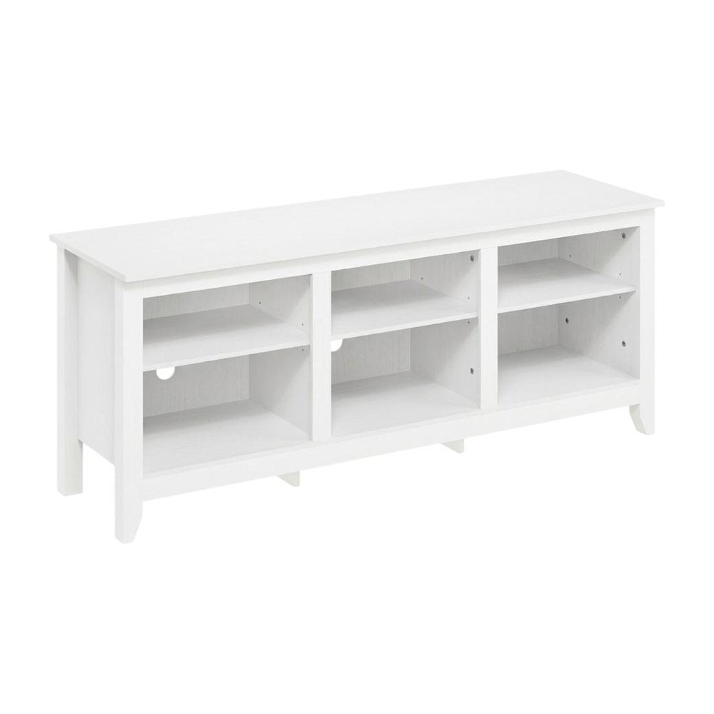 Engineered Wood TV Stand, Up to 65 Inch Entertainment Center, Spacious Storage