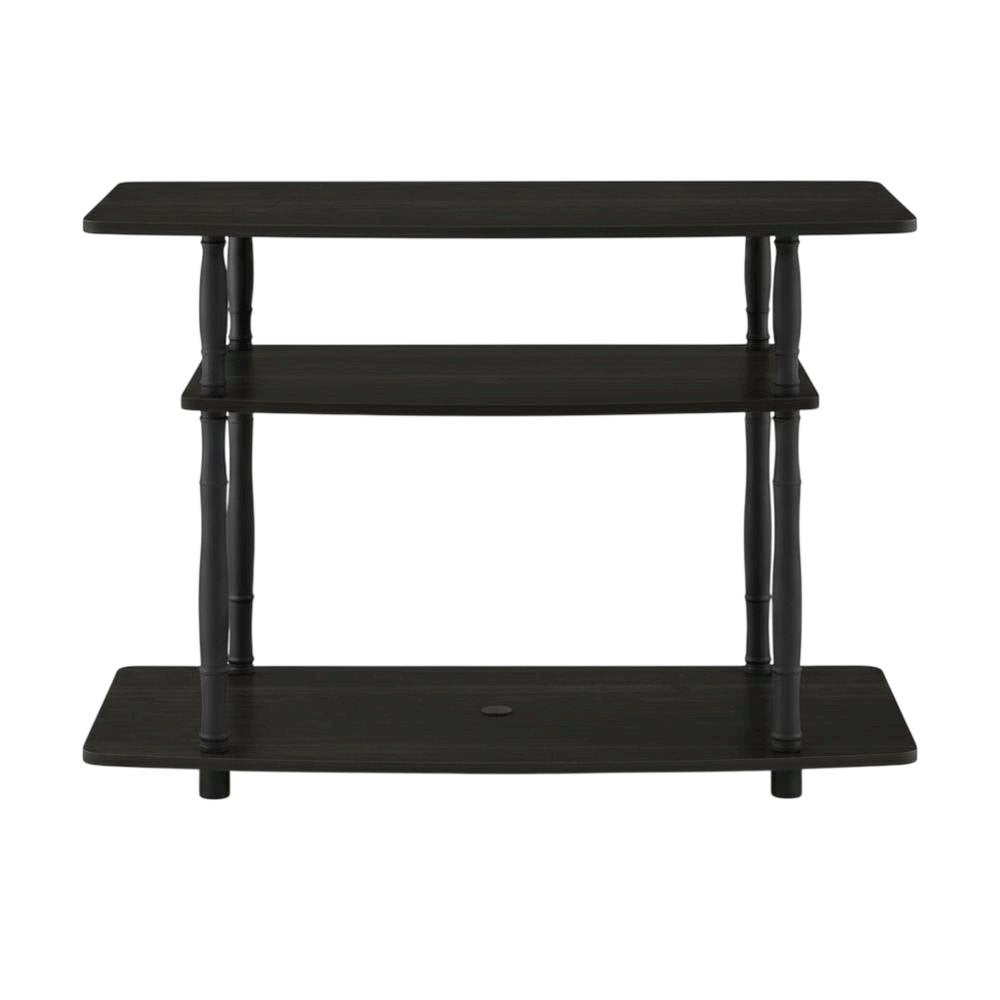 Engineered Wood TV Stand with 3-Tier Open Shelves and Modern Design