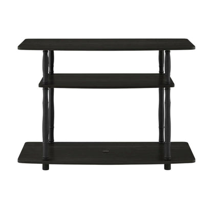 Engineered Wood TV Stand with 3-Tier Open Shelves and Modern Design