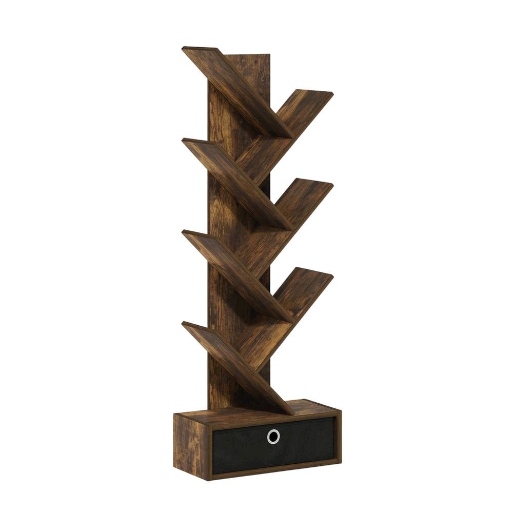 Engineered Wood bookcase with spacious shelves and sturdy construction