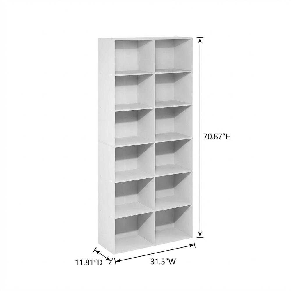 Engineered Wood bookcase in finish with spacious shelves for storage