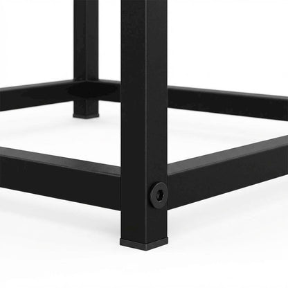 Americano-colored end table with modern design and durable construction