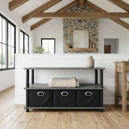 Coffee Table with Bin Drawers Turn-N-Tube Frame