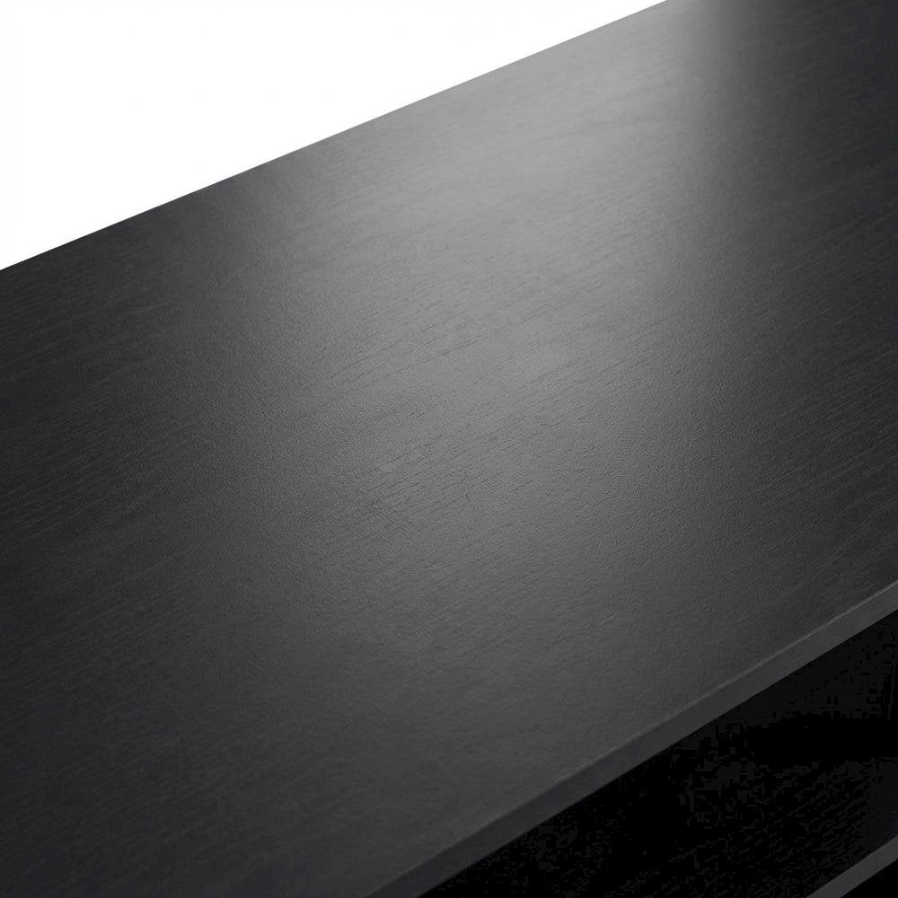 Dark Americano TV Stand for TVs up to 50 Inches with Open Shelves, Storage