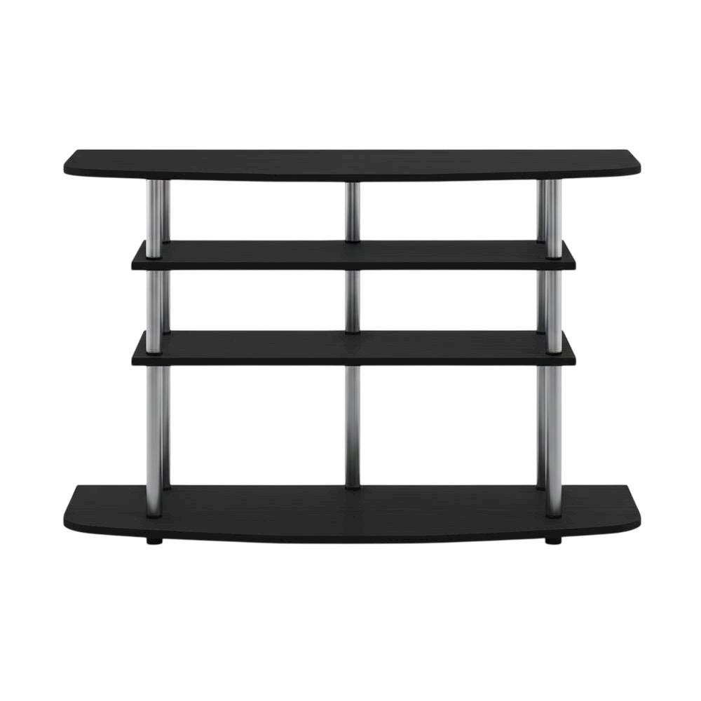 Engineered Wood TV Stand for up to 46-inch Screens with 4-Tier Storage
