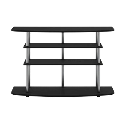 Engineered Wood TV Stand for up to 46-inch Screens with 4-Tier Storage