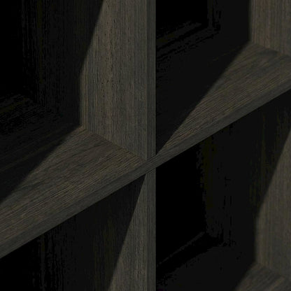 Engineered Wood Bookcase with Open Shelving for Living Room Storage
