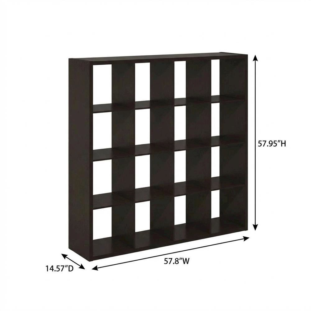 Engineered Wood bookcase with open shelving for versatile storage