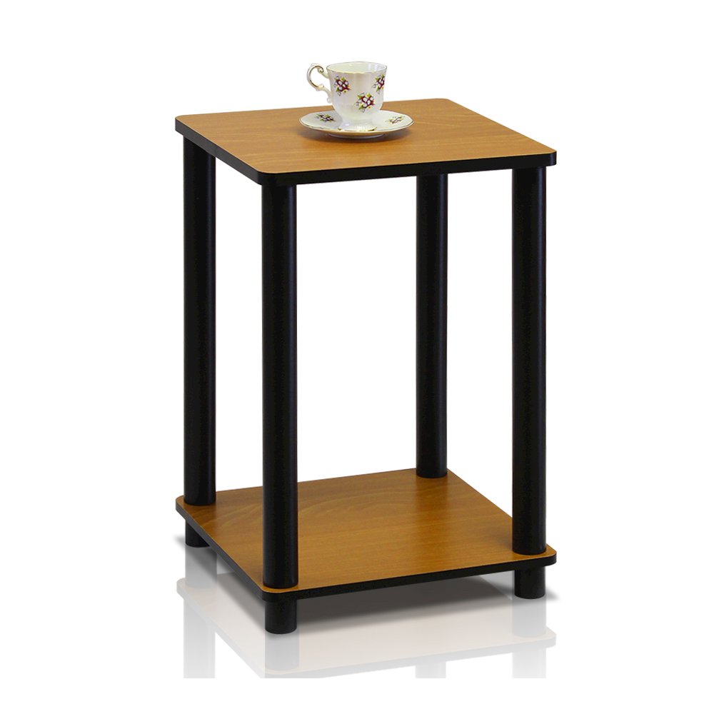 Turn-N-Tube End Table, Light Cherry/Black