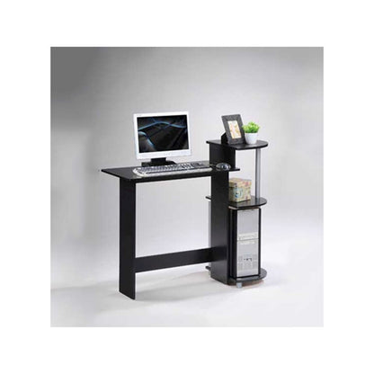 Compact Computer Desk, Black/Grey