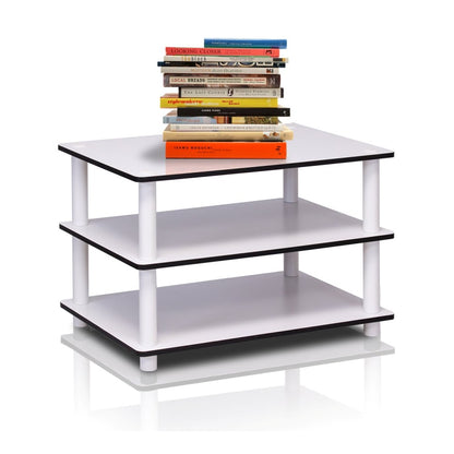 Just 3-Tier No Tools Coffee Table, White