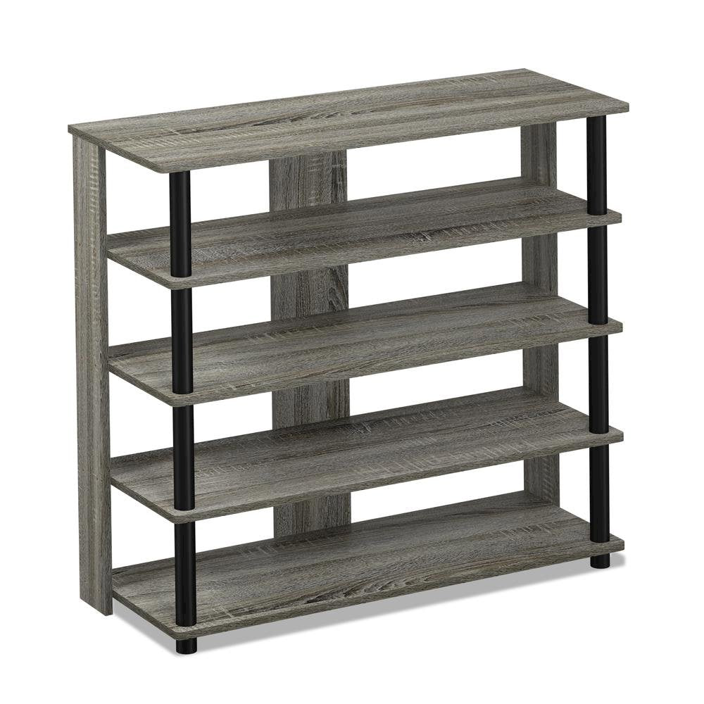 Engineered Wood 5-Tier Shoe Rack Organizer for Entryway and Home Storage
