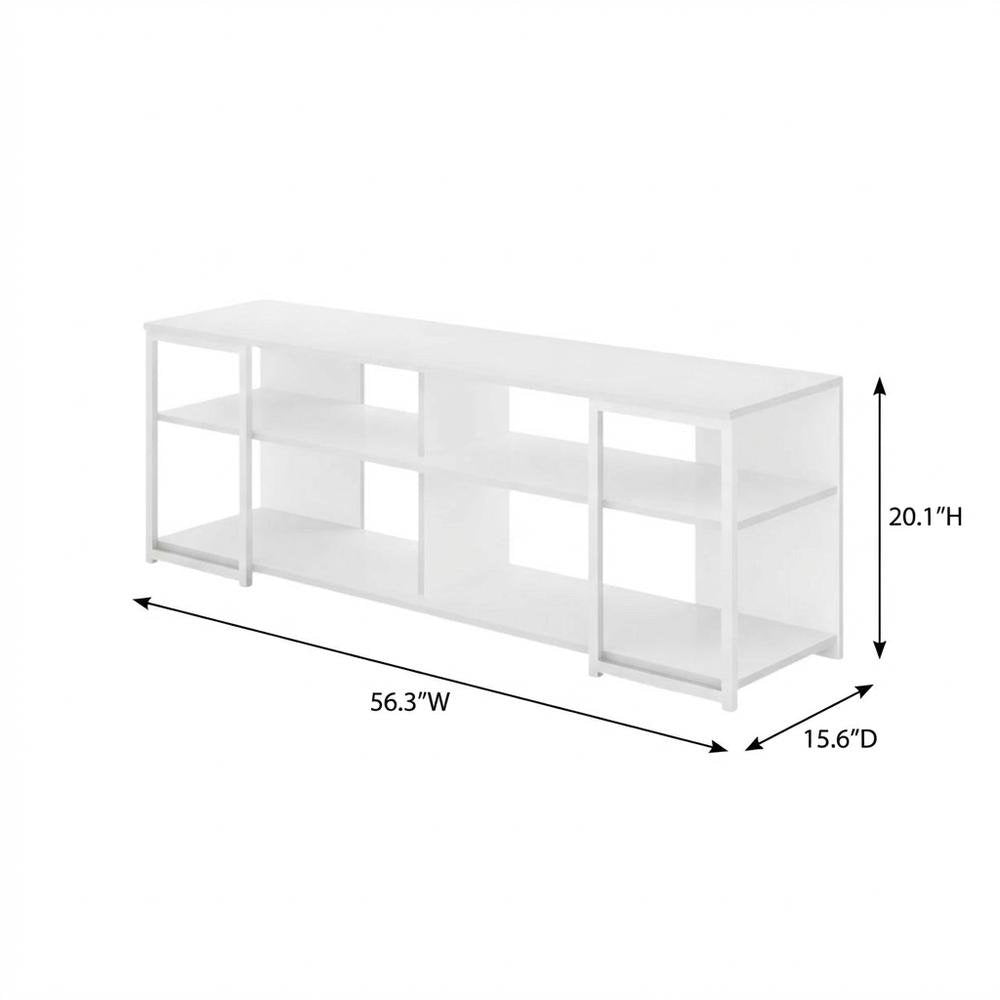 Modern TV stand, up to 65-inch flat screens, metal, Engineered Wood construction
