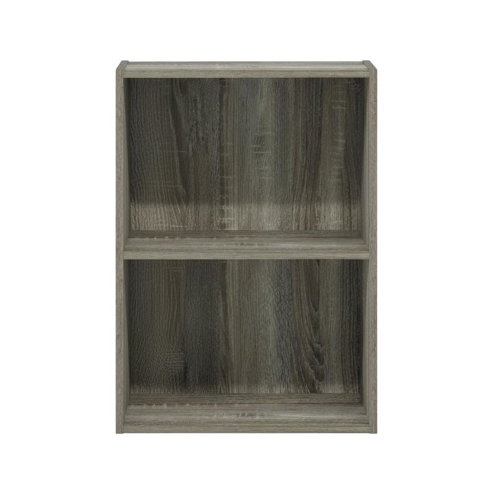 2-Tier Open Shelf Bookcase with Modern Design and Engineered Wood Build