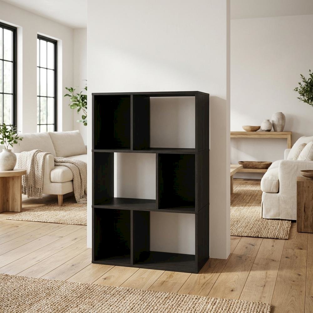 Engineered Wood bookcase with simple design for home or office storage