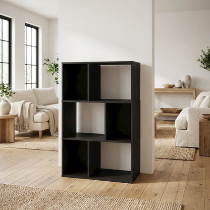 Engineered Wood bookcase with simple design for home or office storage