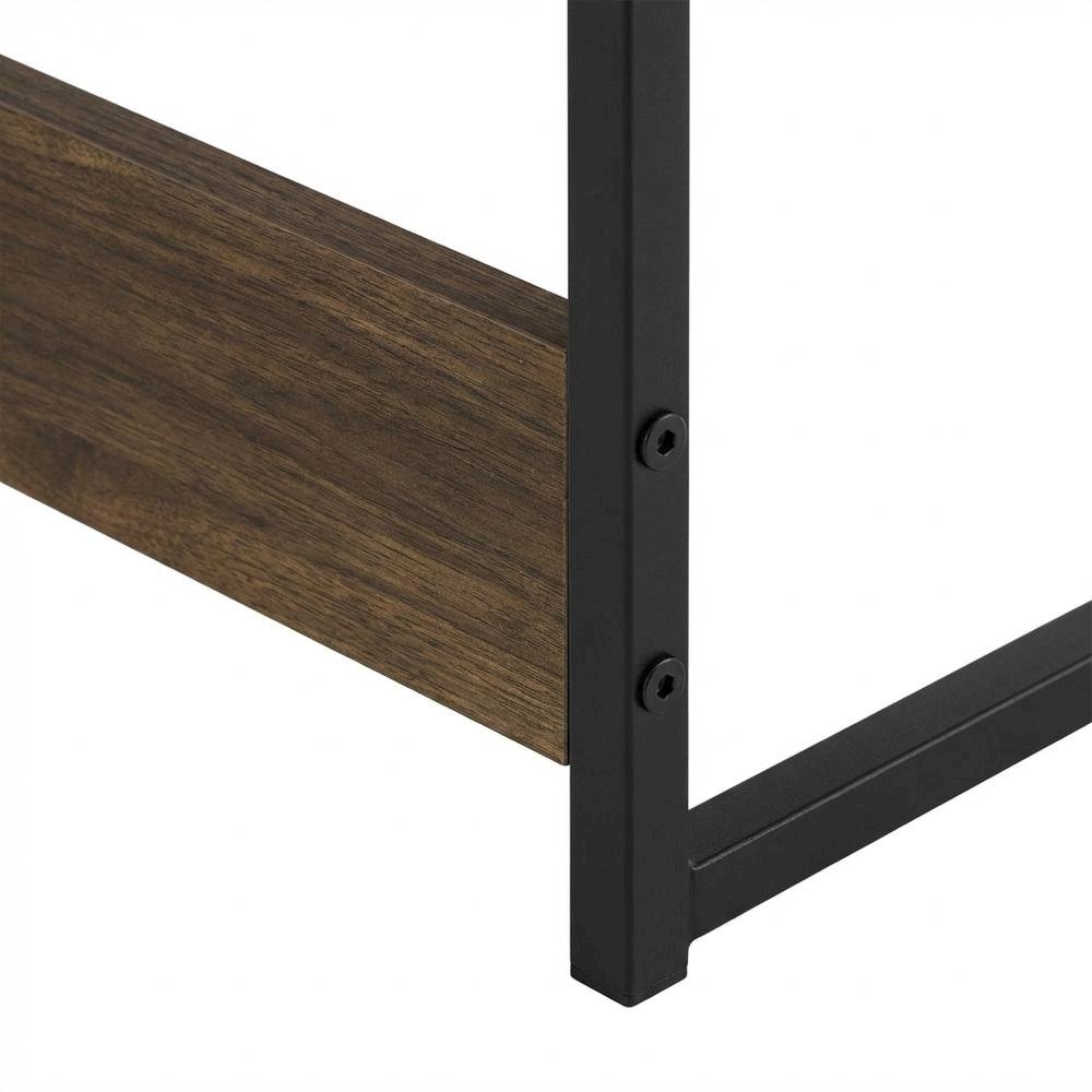 Engineered Wood Study Desk In Columbia Walnut Finish For Home Office Use