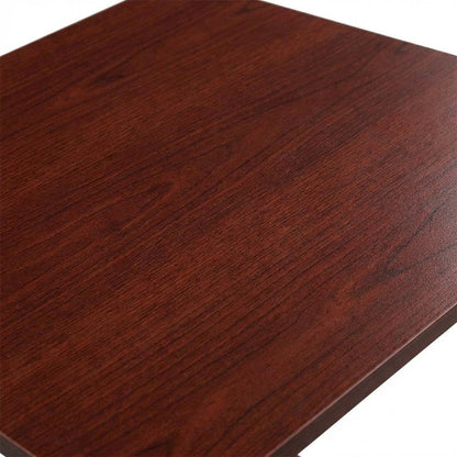 Dark Cherry and Black End Table with Smooth Finish and Versatile Design