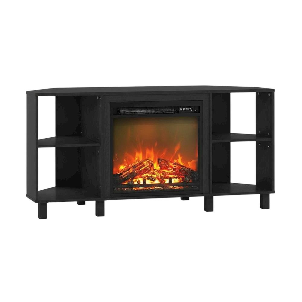 Engineered Wood TV stand with metal legs for 55-inch TVs, modern design