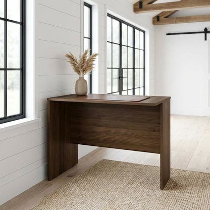 Modern Walnut 35-Inch Rectangular Desk Return For Executive Office Space