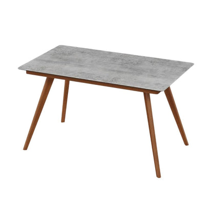 Outdoor Cement Side Table With Modern Rectangular Design And Smart Top Finish