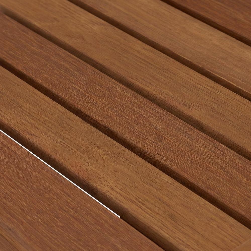 Oil Outdoor Patio End Table In Finish For Garden, Porch