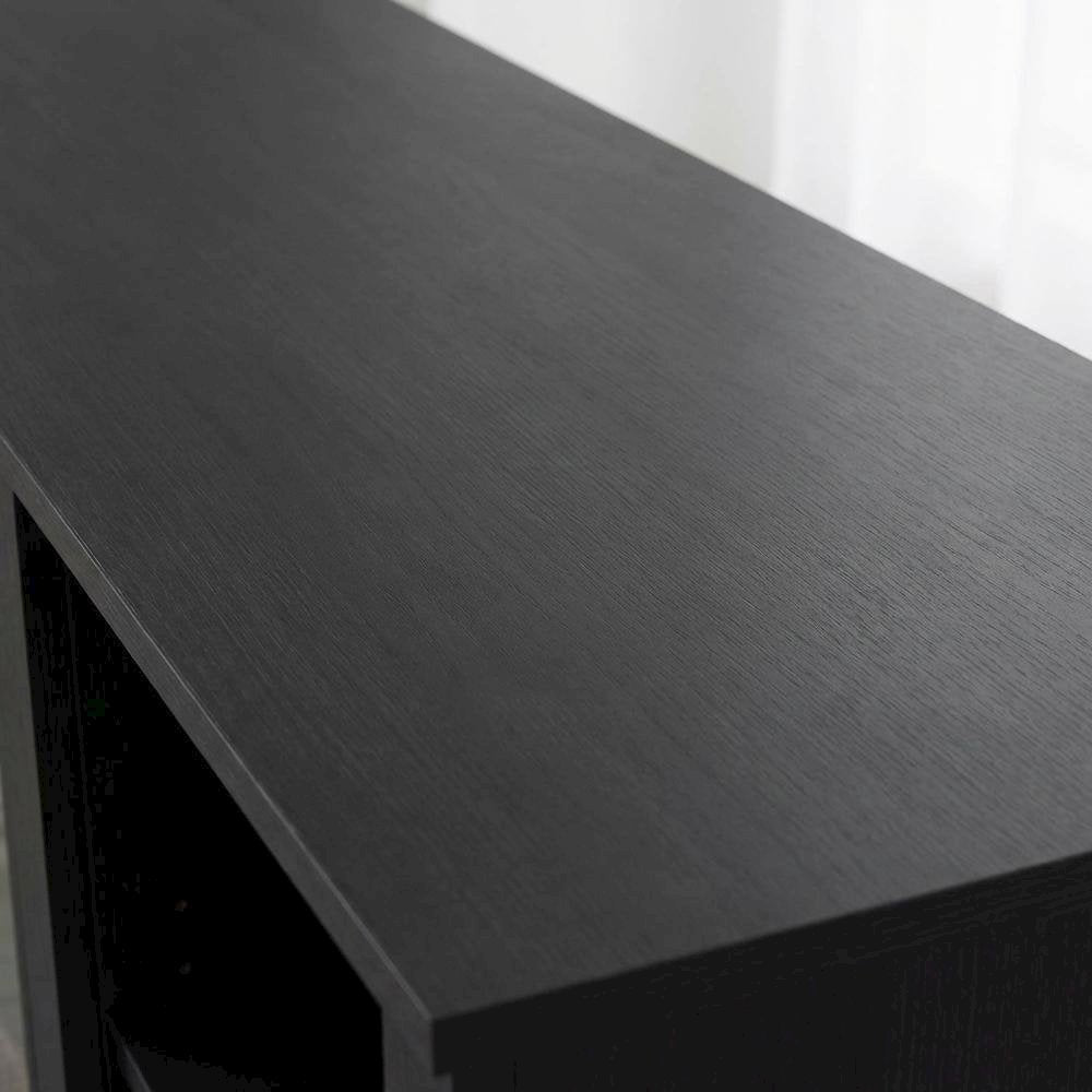 Engineered Wood TV stand, fireplace, Americano finish, modern design