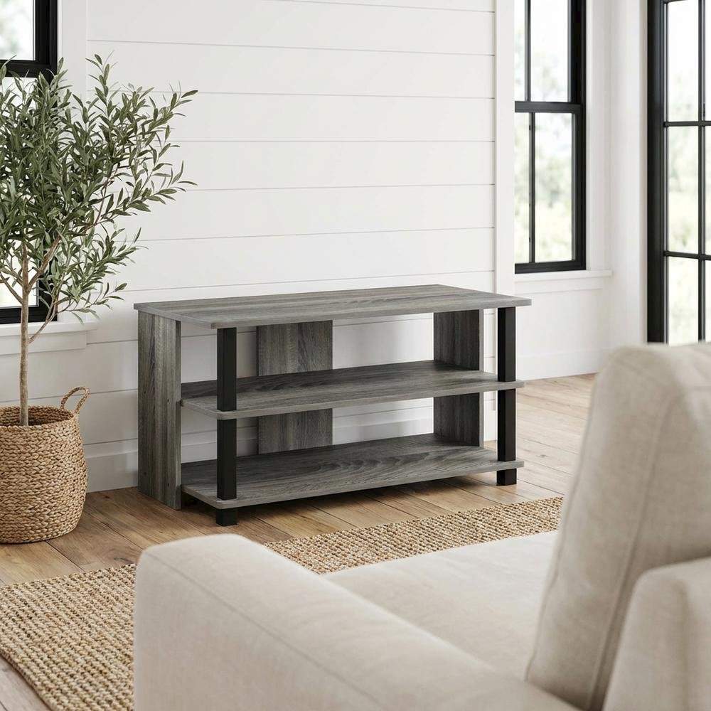 Engineered Wood 3-Tier TV Stand, TVs up to 40 inches, Modern Style