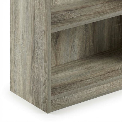 Engineered Wood Bookcase with Open Shelves in Sonoma Oak Finish