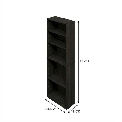 Engineered Wood bookcase in natural finish with sturdy design