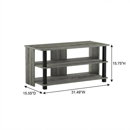Engineered Wood 3-Tier TV Stand, TVs up to 40 inches, Modern Style