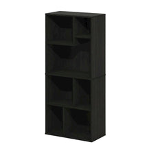 7-Cube Irregular Bookcase with Storage Organizer and Modern Design