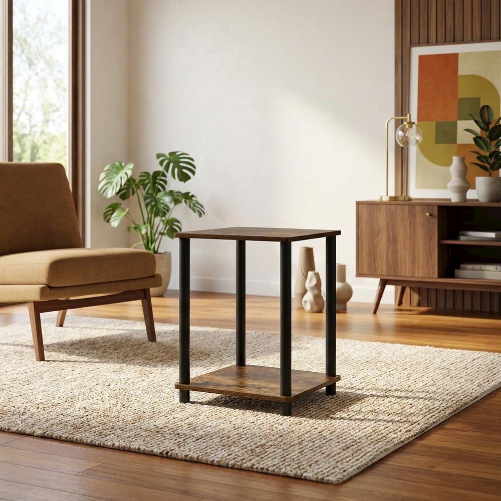 Finish End Table with Modern Design