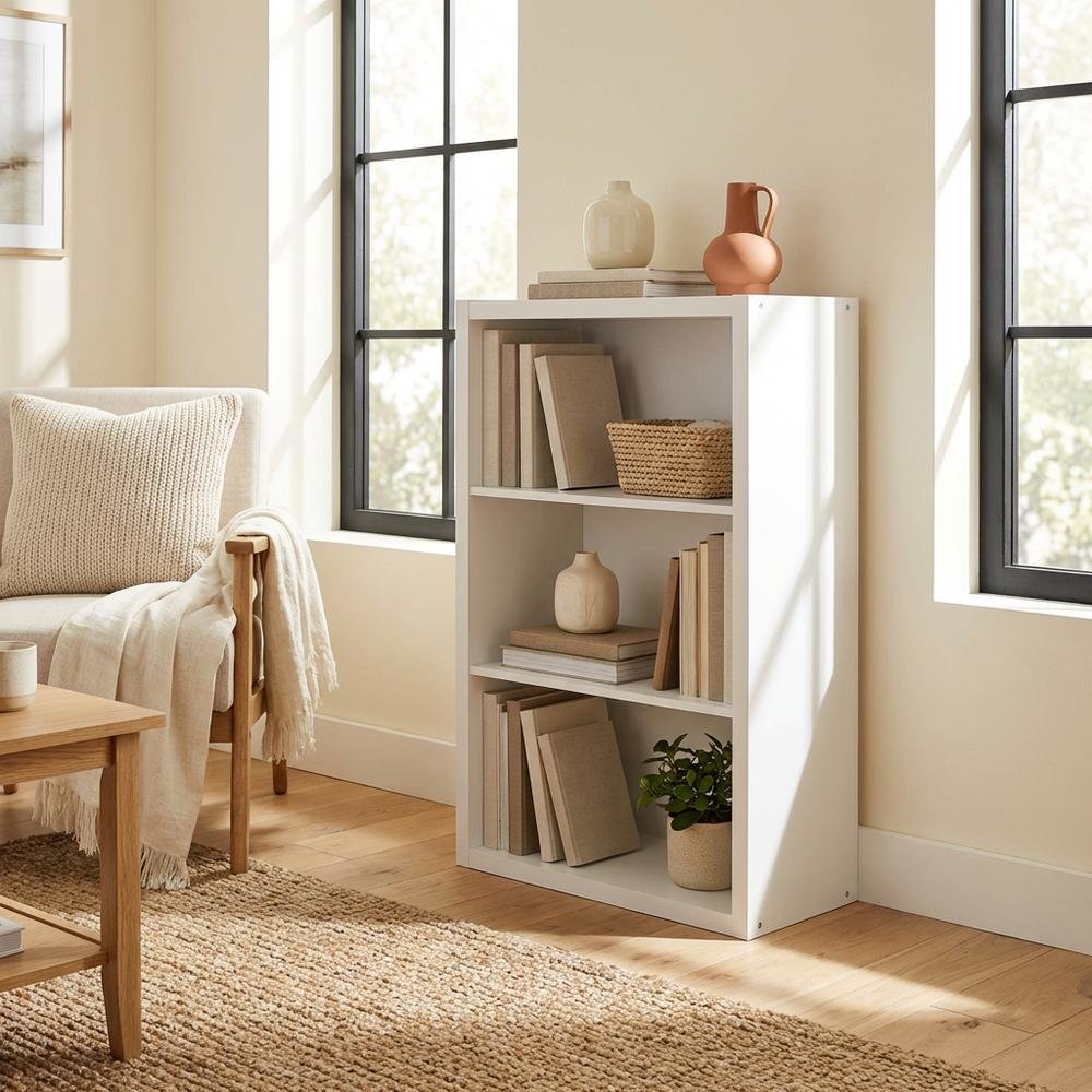 Engineered Wood bookcase with clean design and sturdy construction