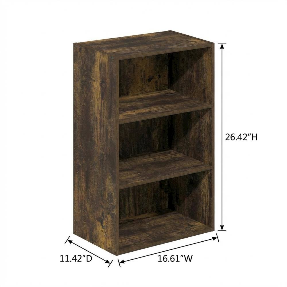 Engineered Wood bookcase with simple design and sturdy structure
