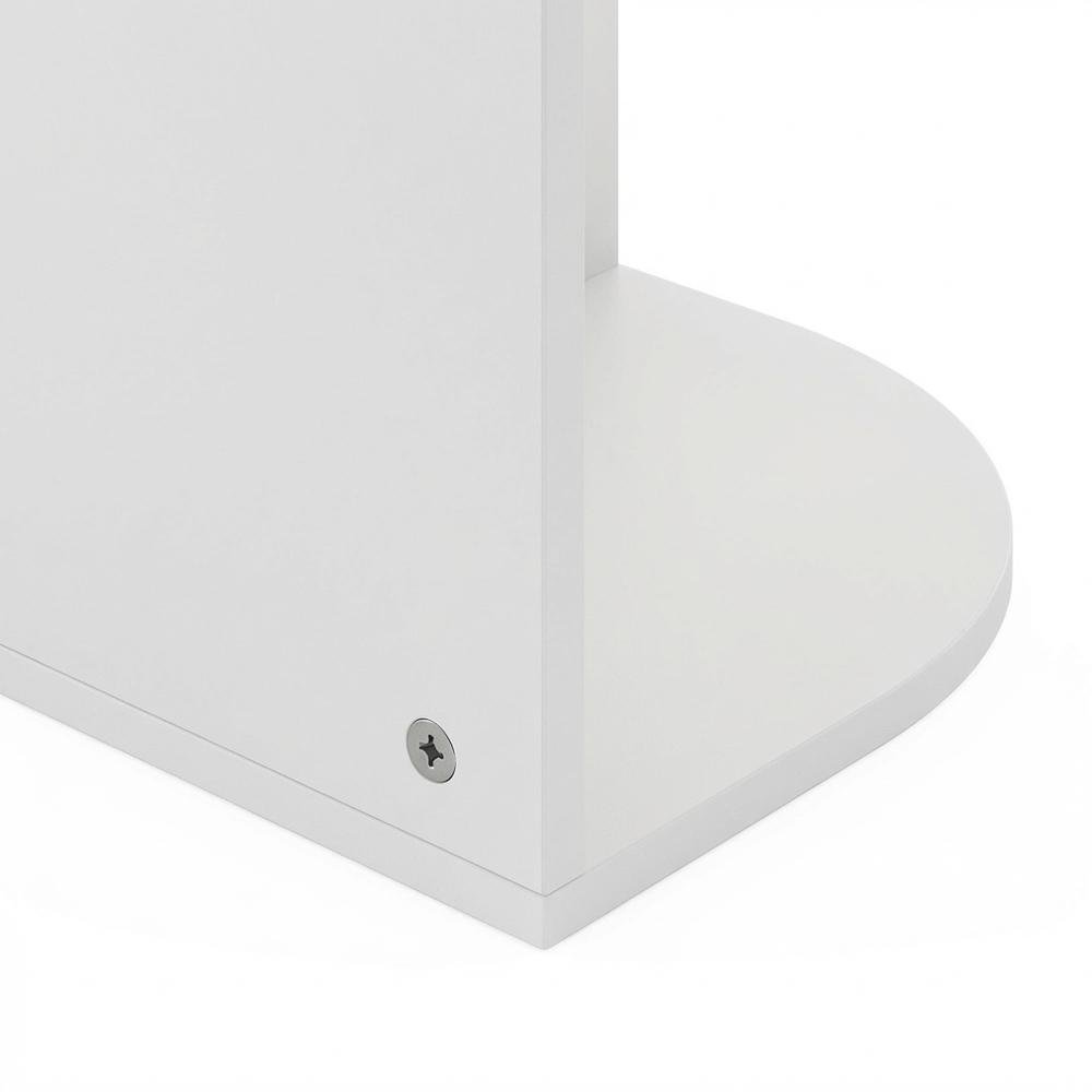 4-Tier Corner Open Shelf Bookcase with Durable Engineered Wood Construction