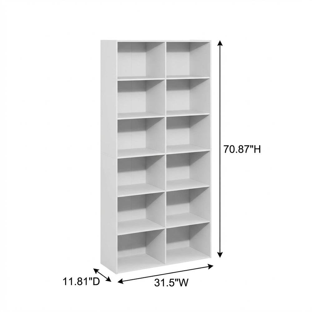 Engineered Wood Bookcase with Engineered Wood Finish for Home and Office Use