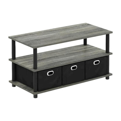 Coffee Table with Bin Drawers Turn-N-Tube Frame