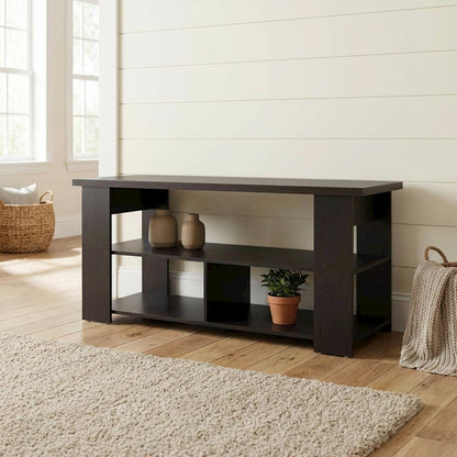 Espresso TV Stand for Up to 50-Inch with Composite Wood Finish