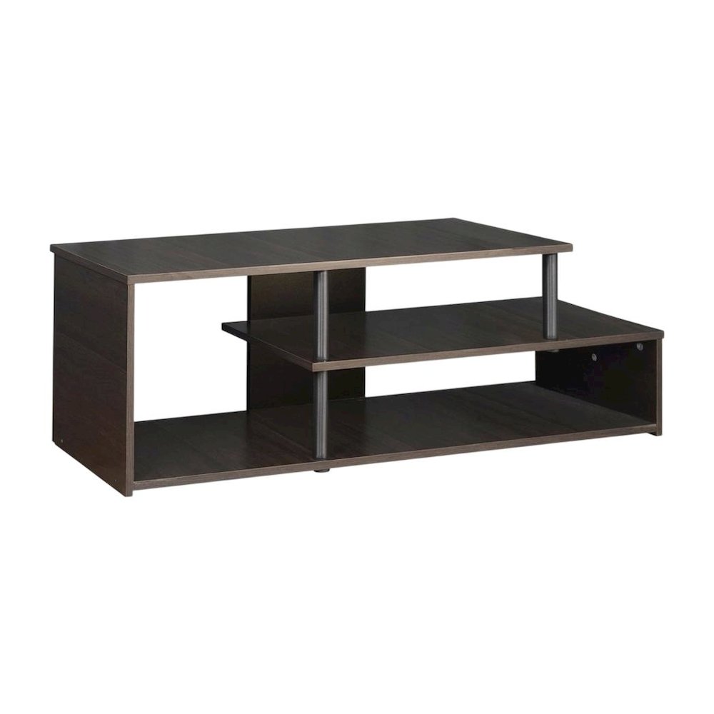 Espresso Low Rise TV Stand with Composite Wood Construction and Modern Design