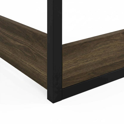 Engineered Wood Study Desk In Columbia Walnut Finish With Spacious Work Surface