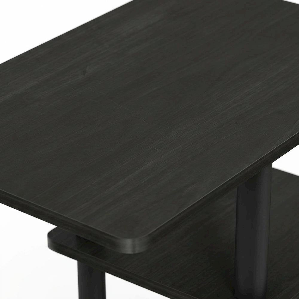 U-Shape Sofa Side Table, Rolling Casters