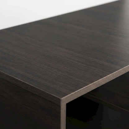 Espresso Low Rise TV Stand with Composite Wood Construction and Modern Design