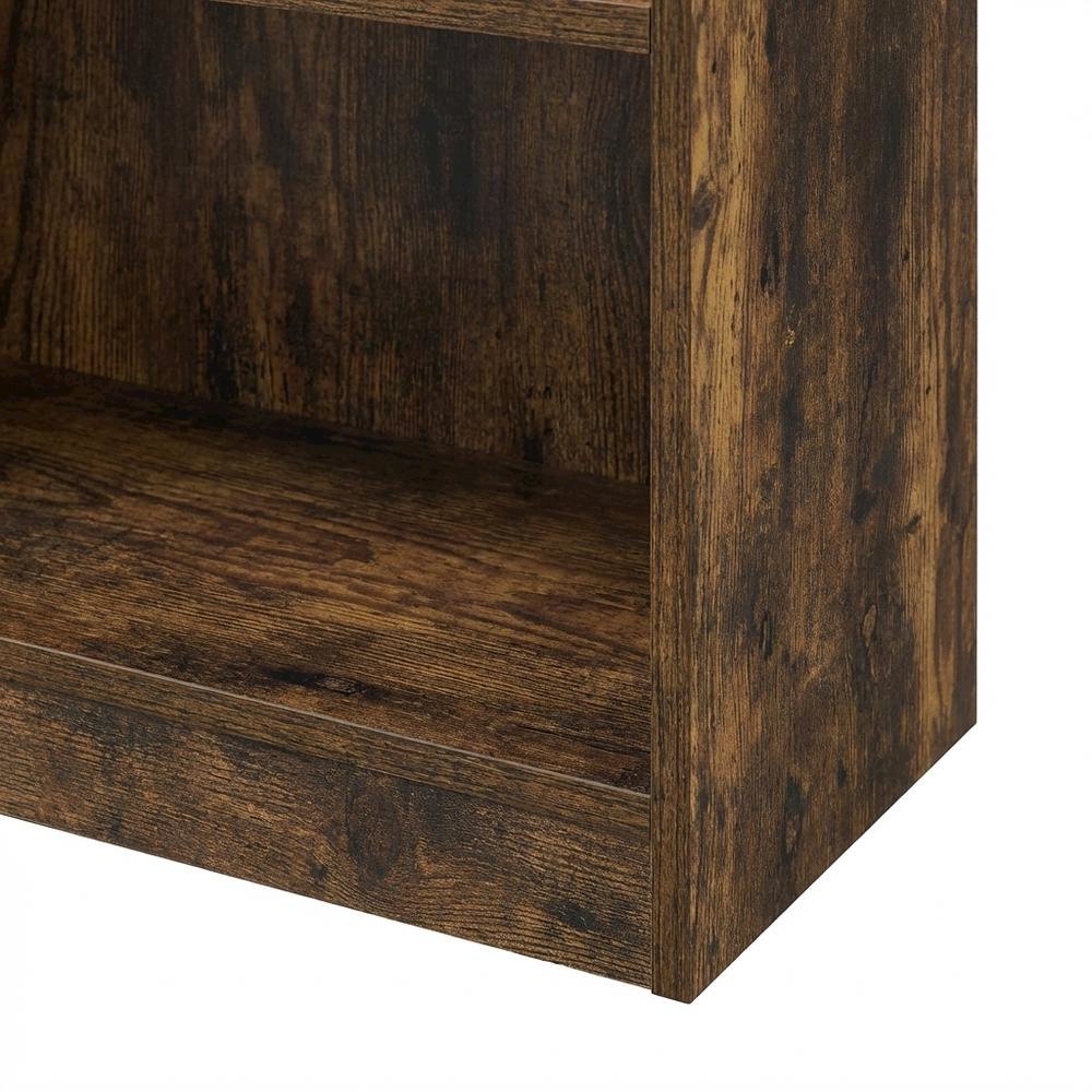 3-Tier Open Shelf Bookcase with Modern Design, Durable Engineered Wood Material