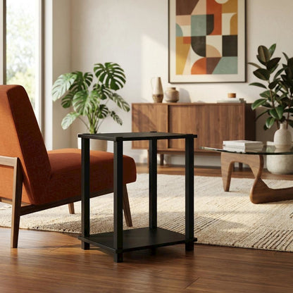 Small Espresso/Black End Table for Compact Living Spaces
