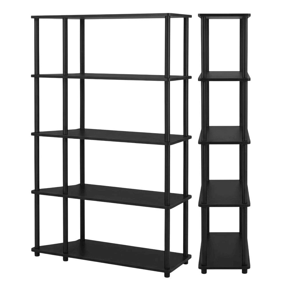 Engineered Wood Bookcase in Finish with Sturdy Shelving