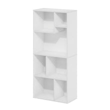 7-Cube Irregular Bookcase with Storage Organizer and Modern Design
