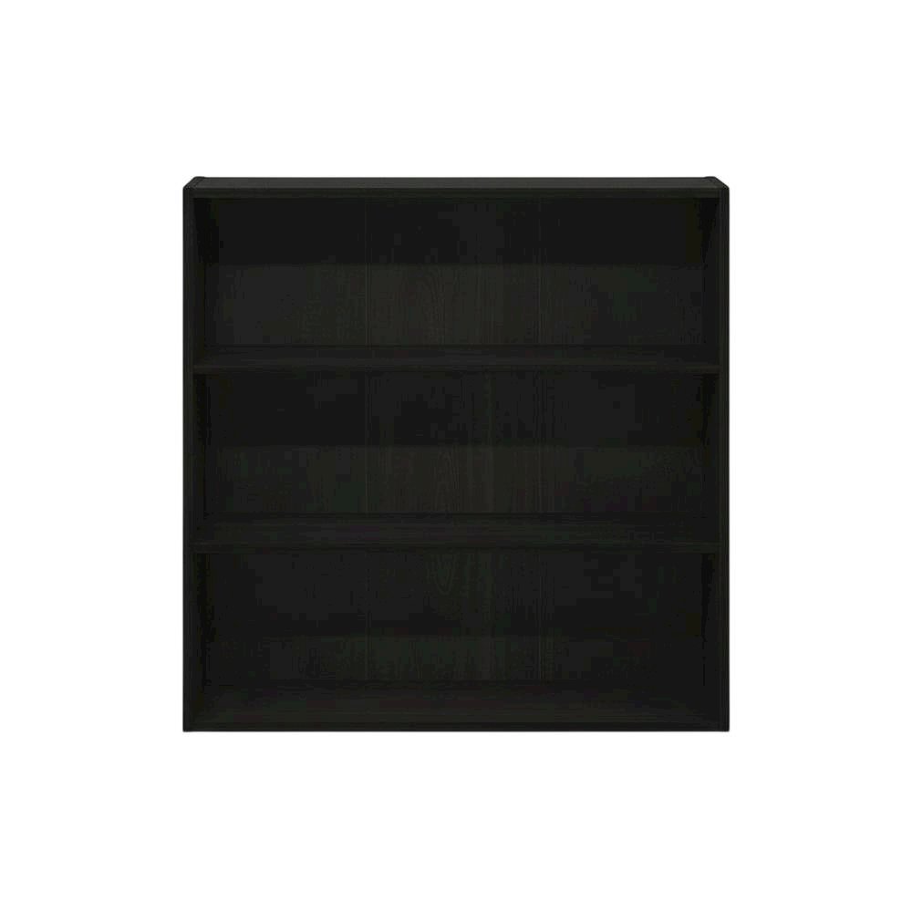 Three-Tier Open Shelf Bookcase in Espresso Finish for Storage and Display