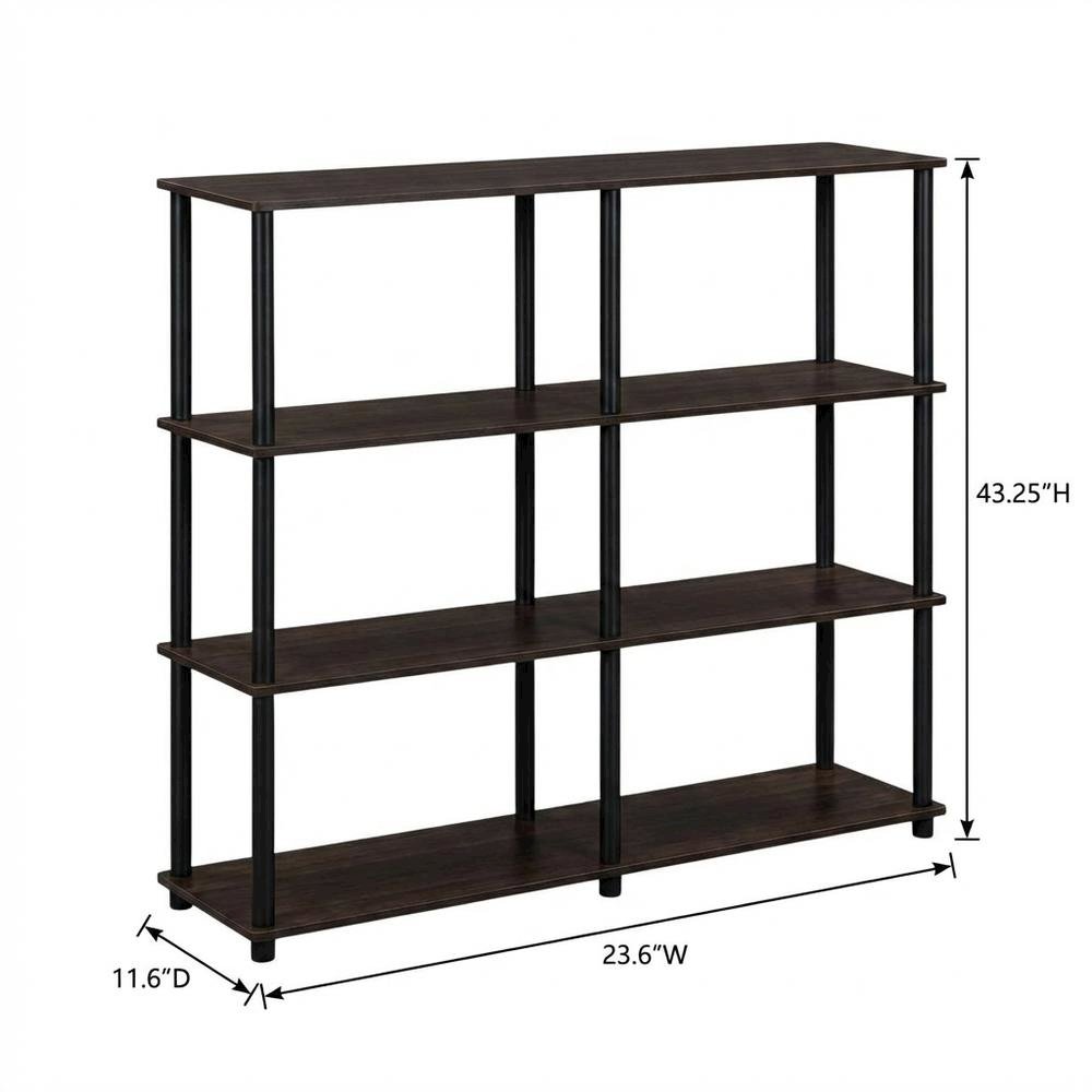 Engineered Wood bookcase in finish with a sleek, modern design