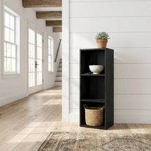3-Tier No Tool Assembly Bookcase with Open Shelves for Storage